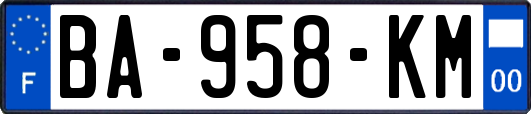 BA-958-KM