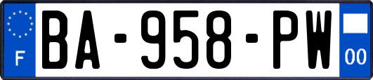 BA-958-PW