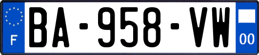 BA-958-VW
