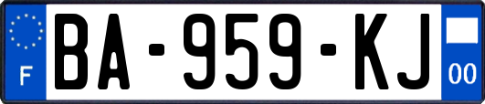 BA-959-KJ