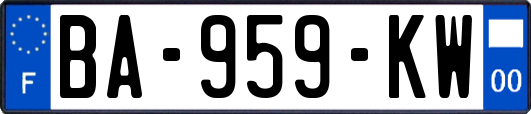 BA-959-KW