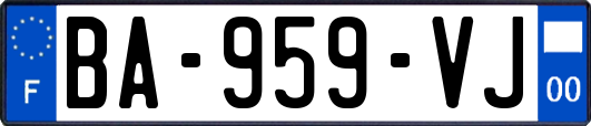 BA-959-VJ