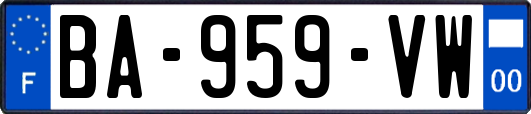 BA-959-VW