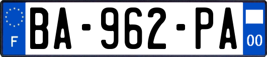BA-962-PA