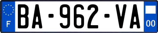 BA-962-VA