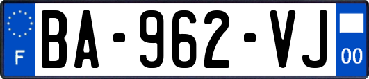 BA-962-VJ