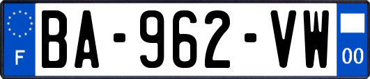 BA-962-VW