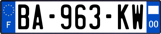 BA-963-KW