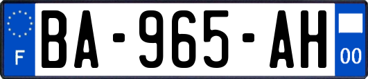 BA-965-AH