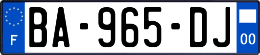 BA-965-DJ