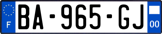 BA-965-GJ