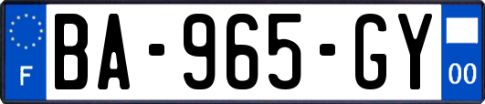 BA-965-GY