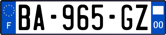 BA-965-GZ