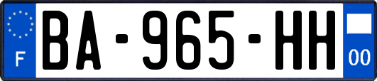 BA-965-HH