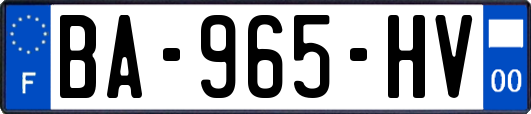 BA-965-HV