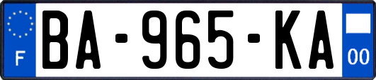 BA-965-KA