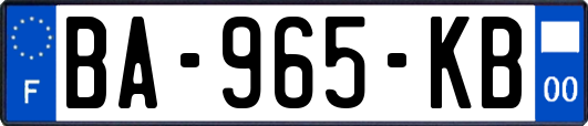 BA-965-KB