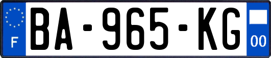 BA-965-KG