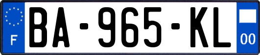 BA-965-KL