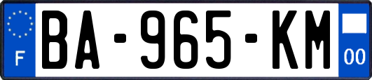 BA-965-KM