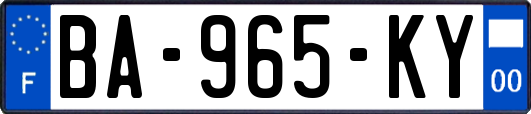 BA-965-KY