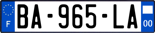 BA-965-LA