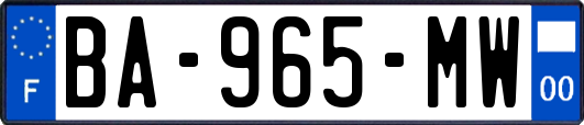 BA-965-MW