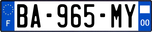 BA-965-MY
