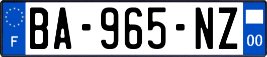 BA-965-NZ