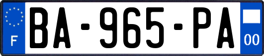 BA-965-PA