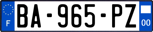 BA-965-PZ