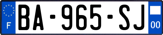 BA-965-SJ
