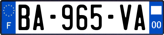 BA-965-VA