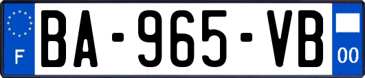 BA-965-VB