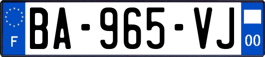 BA-965-VJ