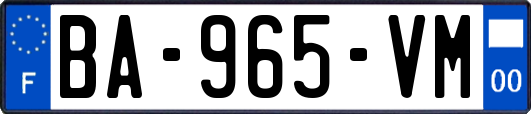 BA-965-VM