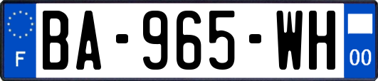 BA-965-WH