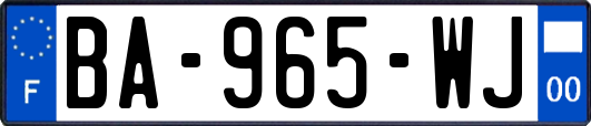 BA-965-WJ