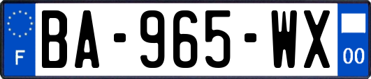 BA-965-WX