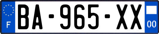 BA-965-XX