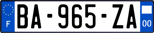 BA-965-ZA