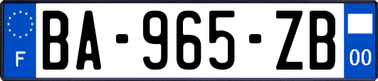 BA-965-ZB