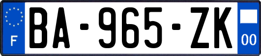 BA-965-ZK