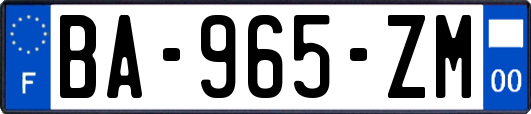 BA-965-ZM