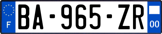 BA-965-ZR