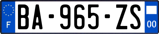 BA-965-ZS