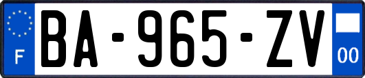 BA-965-ZV