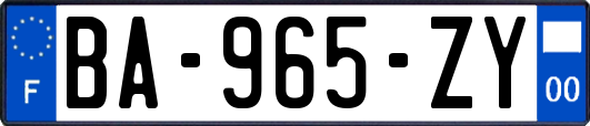 BA-965-ZY