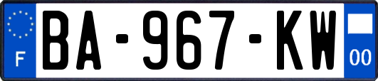 BA-967-KW