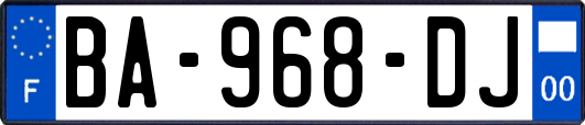 BA-968-DJ